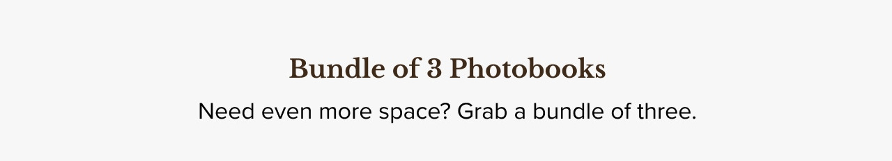 Bundle of 3 Photobooks Deals